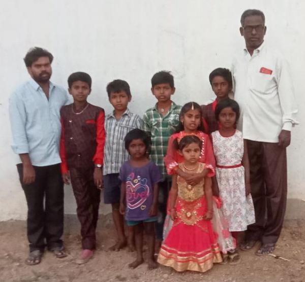 A Picture of Orphan boys in Thenbanda, India.