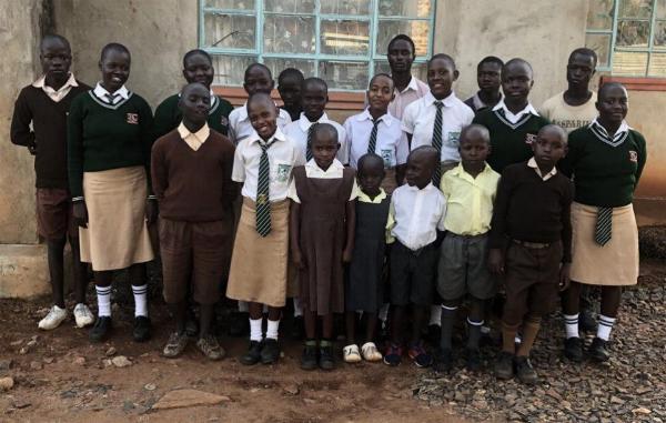A picture of an orphan group in Ndhiwa Kenya