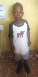 A picture of Sierra Leone orphan Santagie